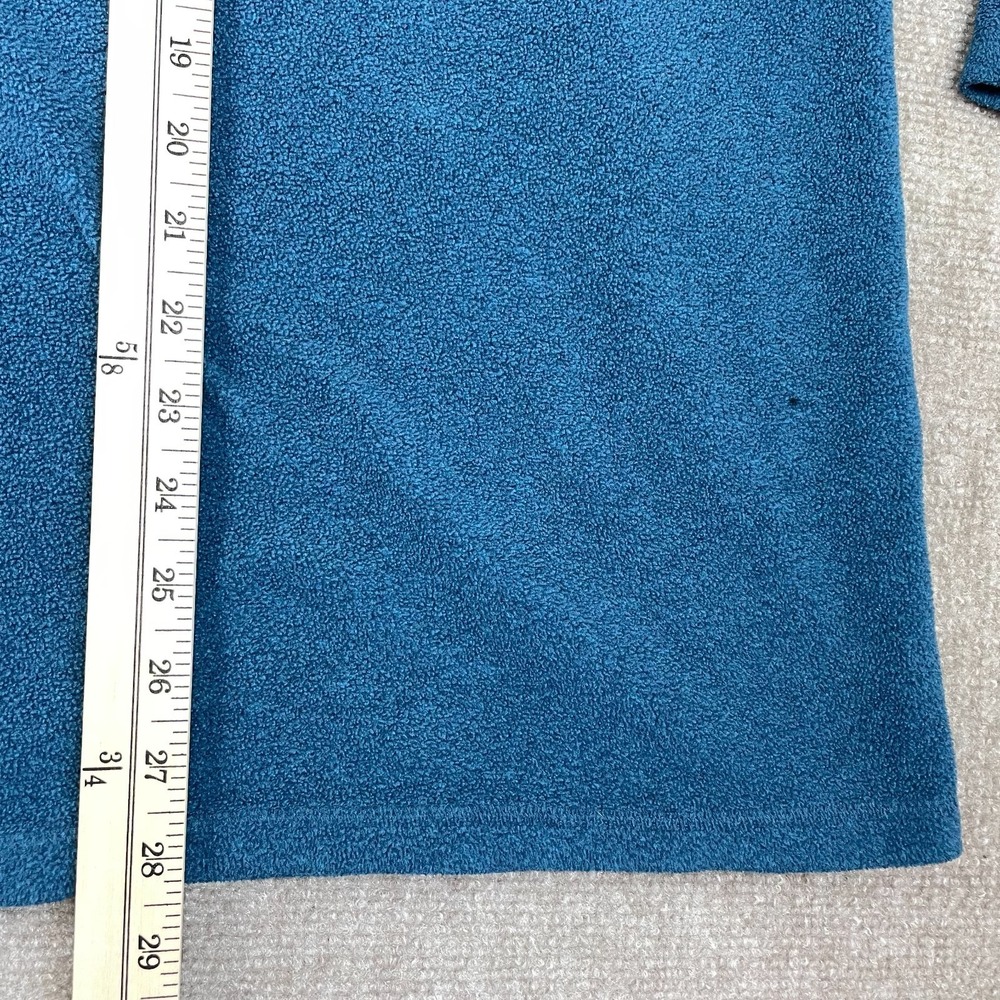 The North Face Polartec Classic Fleece Jacket Men's XL Blue Quarter Zip Pullover - Picture 12 of 14